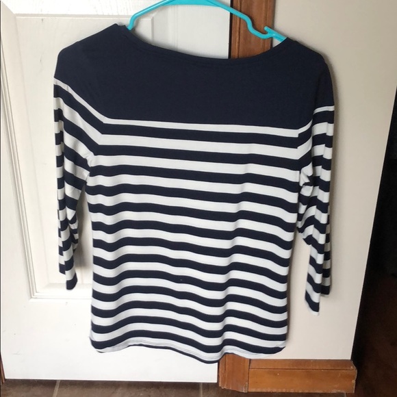 Striped 1/4 length sweater - Picture 2 of 2
